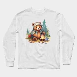 Camping Bear #1 Long Sleeve T-Shirt